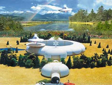 Раэлиты убеждены, что посольство инопланетян на Земле должно выглядеть так (фото с сайта rael.org).