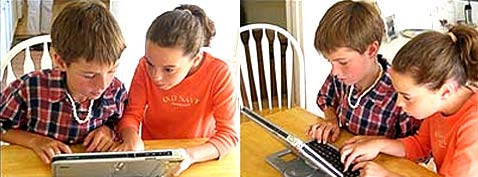 Бен Даскин и его подружка Кристина (Christina) сражаются с лейкемией на экране компьютера (фото BBC).