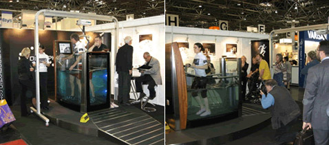 Hydro Physio Lifestyle на выставках. Многие посетители захотели сами опробовать необычный фитнес (фотографии Hydro Physio)<!-- SP1626D331 -->.